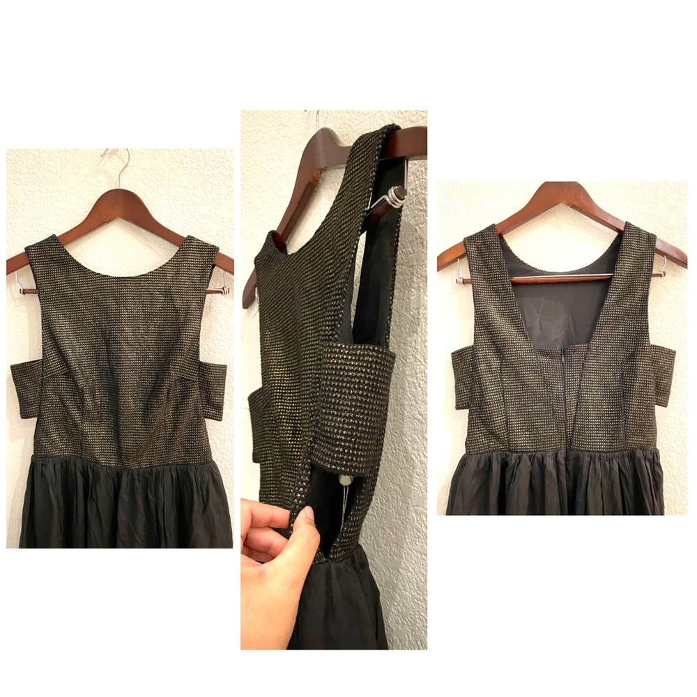 NWT Keepsake the Label “Innocent Awakening” Black Gold Cocktail Dress Size Small - Picture 9 of 12